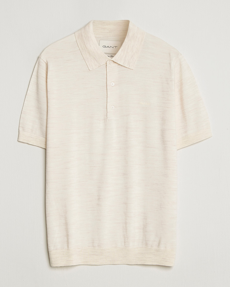 Herren | Poloshirts | Gant | Extrafine Merino Polo Seed Melange