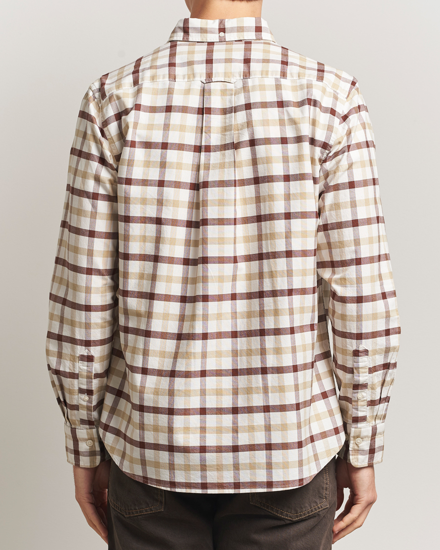 Herren | Hemden | GANT | Regular Fit Oxford Checked Shirt Mahogany Brown