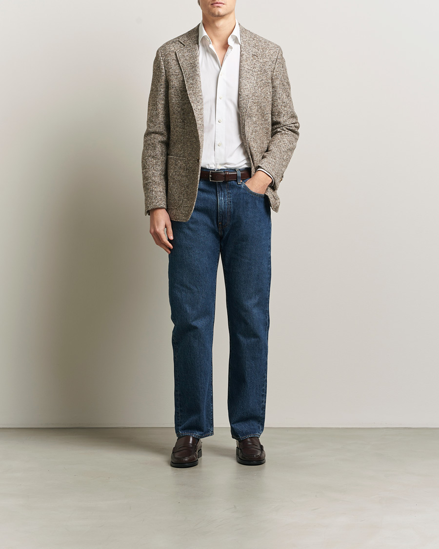 Herren | Sakkos | GANT | Wool Checked Blazer Seed Melange