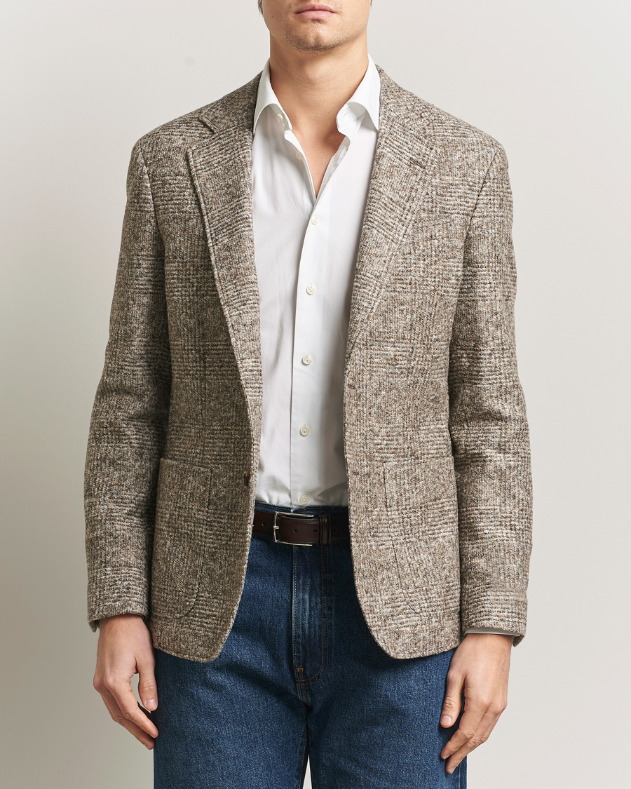Herren | Sakkos | GANT | Wool Checked Blazer Seed Melange