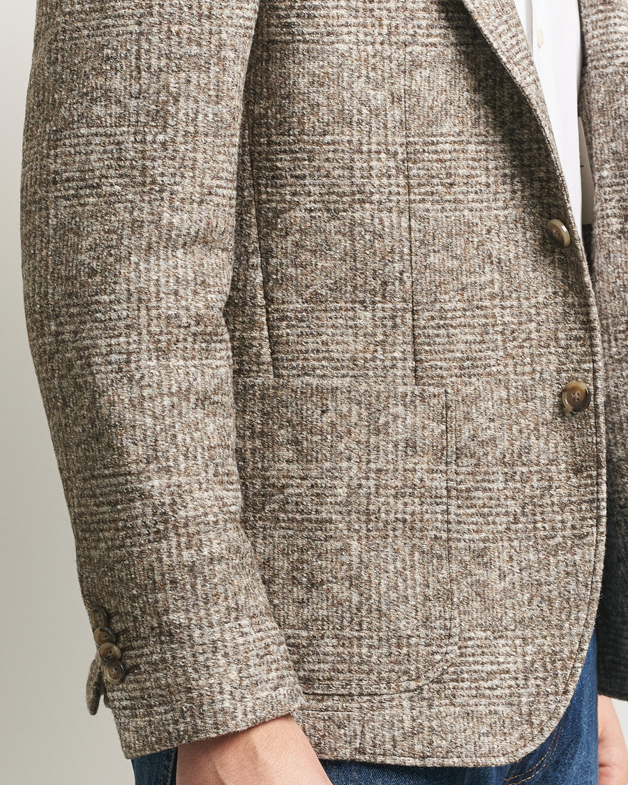Herren | Sakkos | GANT | Wool Checked Blazer Seed Melange