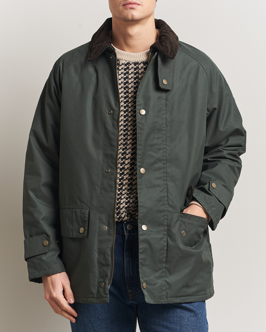 Herren | Jacken | GANT | Waxed Barn Jacket Woody Green