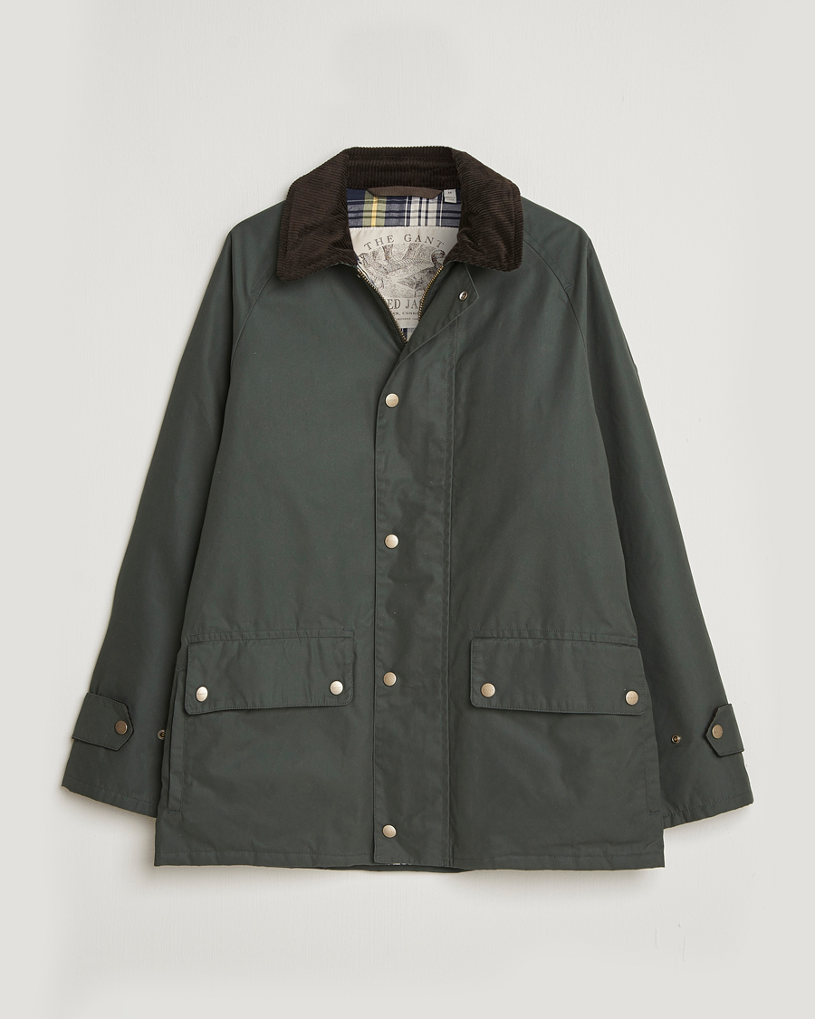 Herren | Jacken | GANT | Waxed Barn Jacket Woody Green