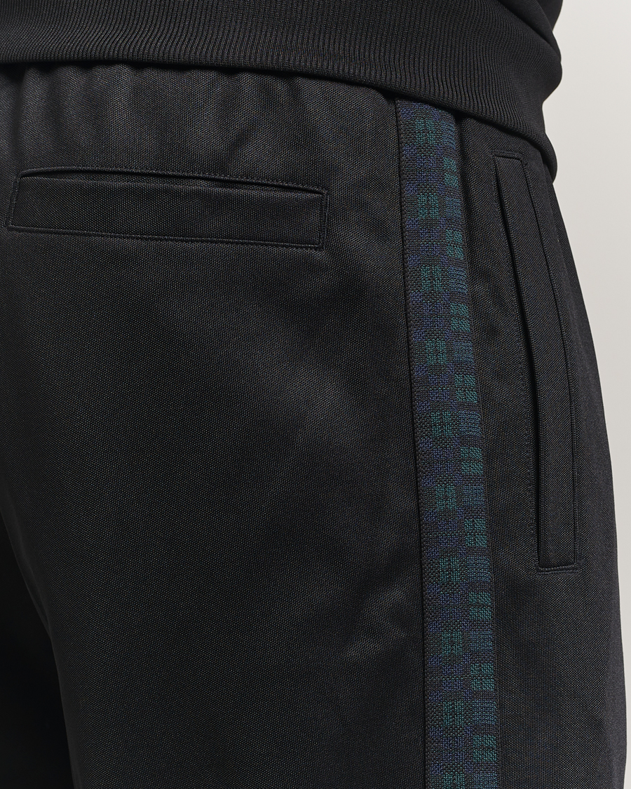 Herren | Hosen | Fred Perry | Blackwatch Tartan Taped Track Pants Black