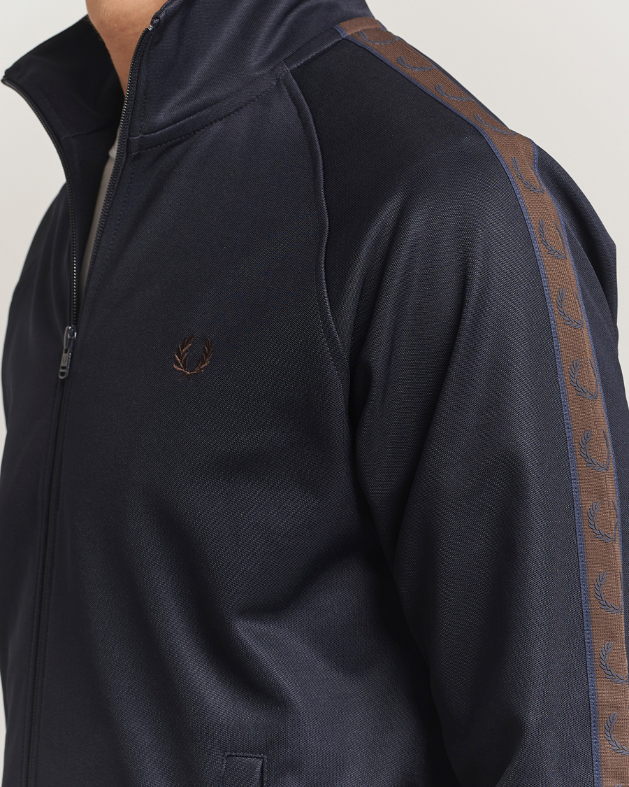 Herren | Pullover | Fred Perry | Taped Track Jacket Navy