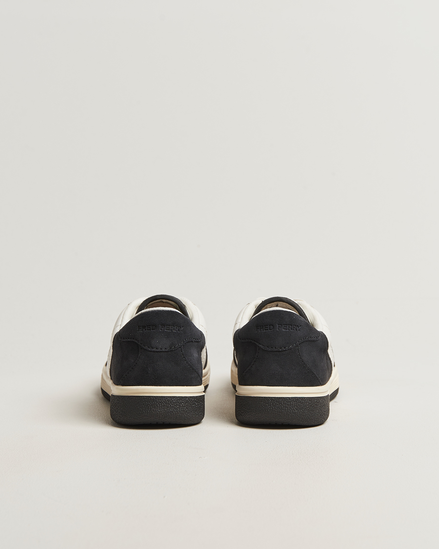 Herren | Sneaker | Fred Perry | B11 Leather/Suede Sneaker Snow White/Navy