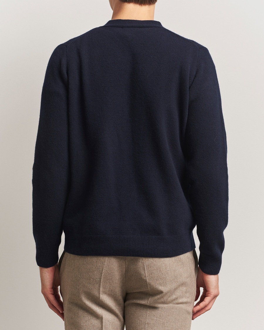 Herren | Pullover | Oscar Jacobson | Eduardo Wool Cardigan Navy