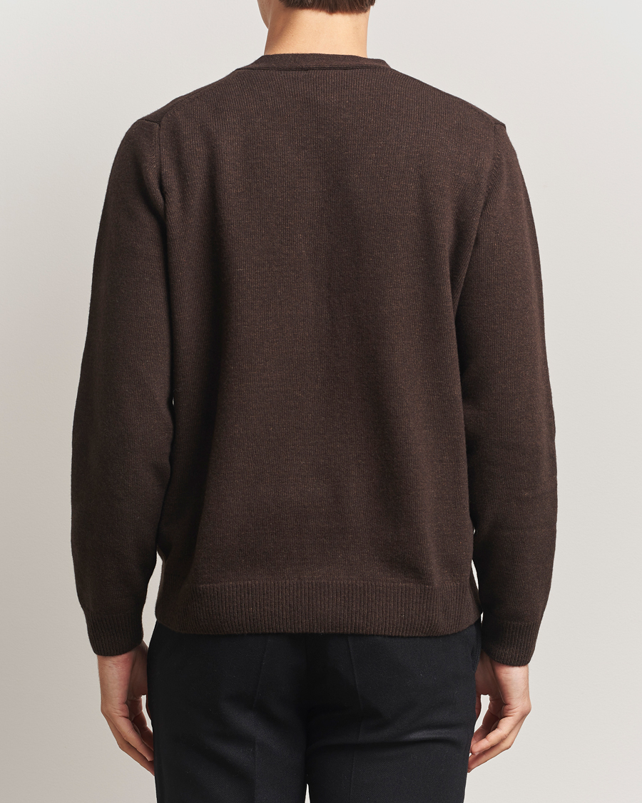 Herren | Pullover | Oscar Jacobson | Eduardo Wool Cardigan Brown