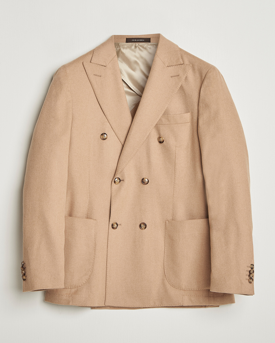Herren | Sakkos | Oscar Jacobson | Farris Baby Camel Loro Piana Blazer Beige