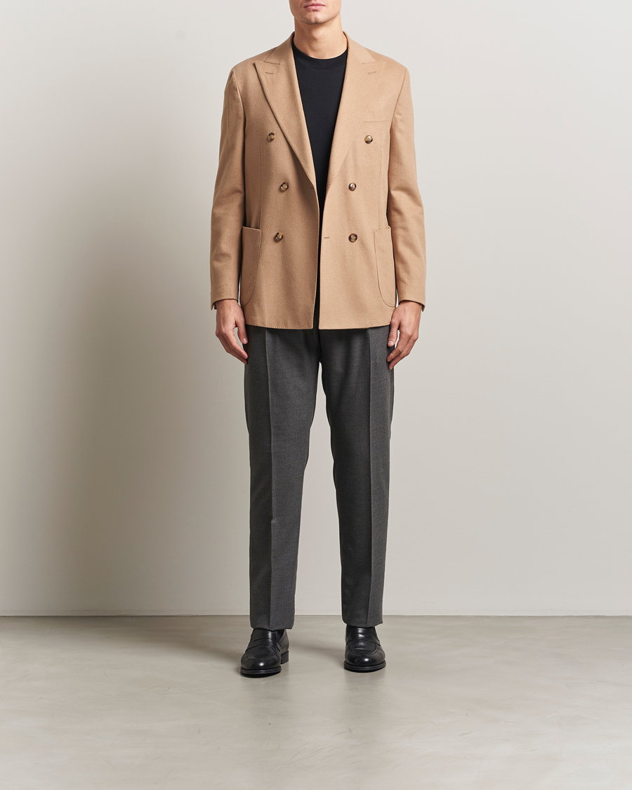 Herren | Sakkos | Oscar Jacobson | Farris Baby Camel Loro Piana Blazer Beige