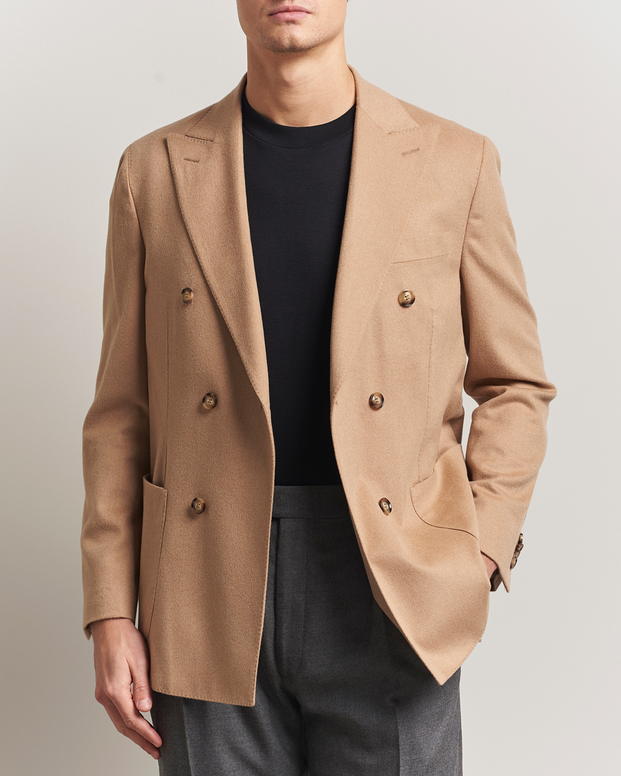 Herren | Sakkos | Oscar Jacobson | Farris Baby Camel Loro Piana Blazer Beige