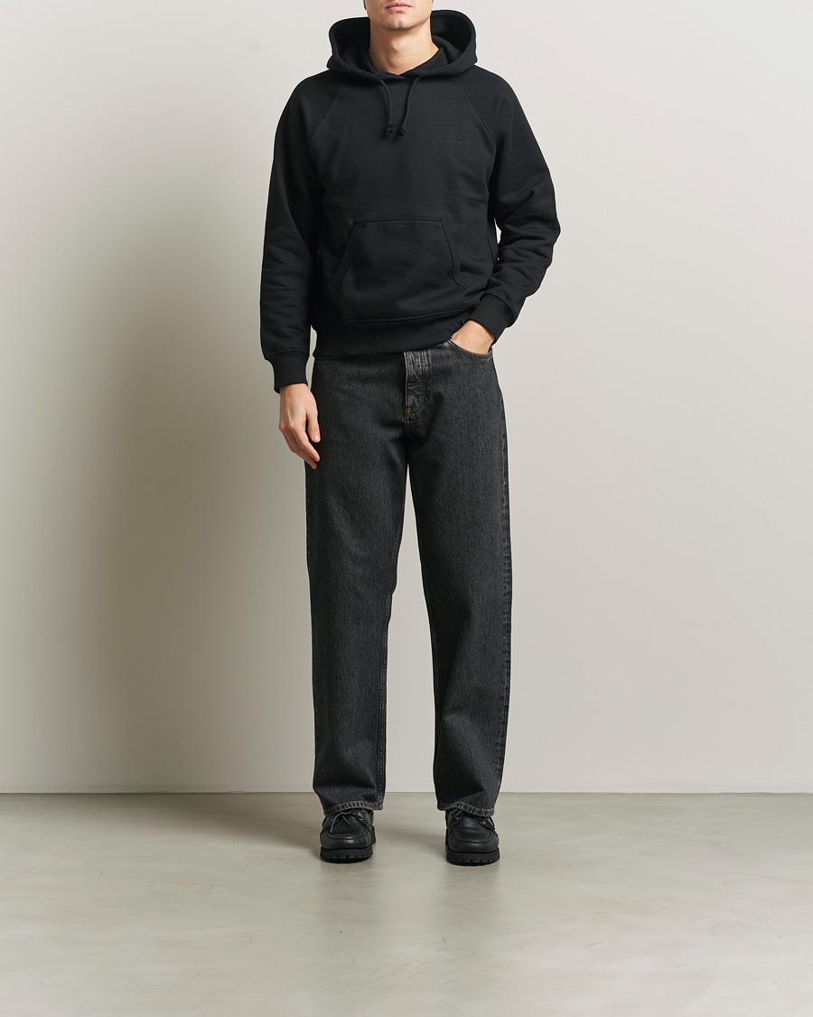 Herren | Pullover | Nudie Jeans | Gunde Logo Hoodie Black