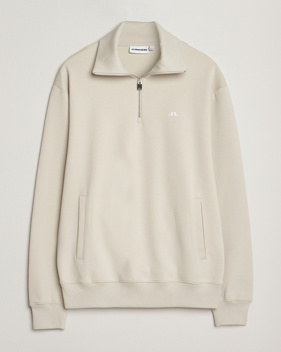 Herren | Pullover | J.Lindeberg | Callan Jersey Half Zip Moonbeam