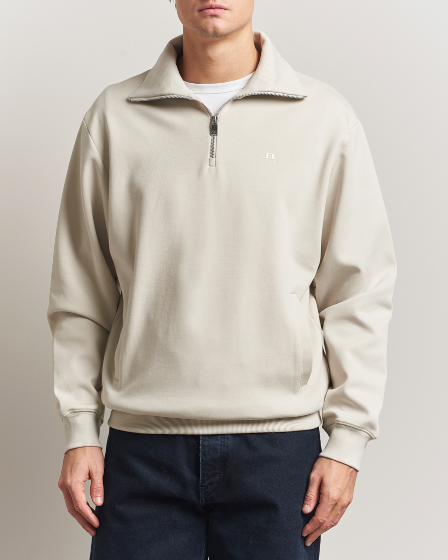 Herren | Pullover | J.Lindeberg | Callan Jersey Half Zip Moonbeam