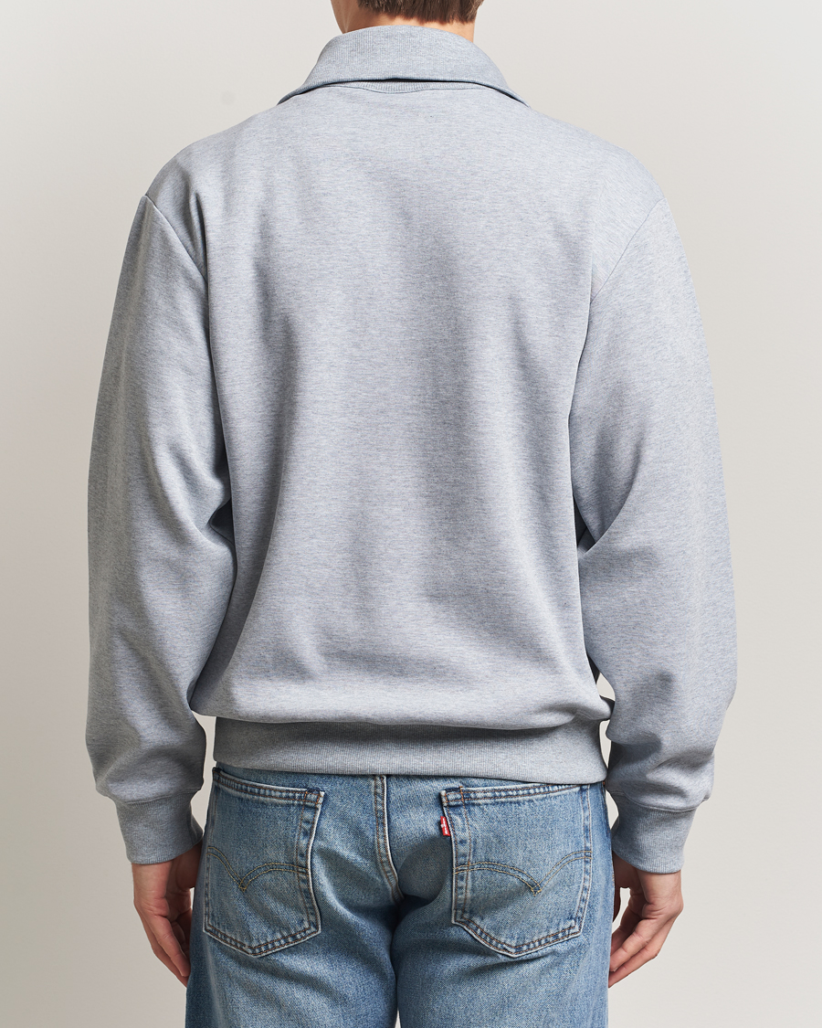 Herren | Pullover | J.Lindeberg | Callan Jersey Half Zip Medium Grey Melange