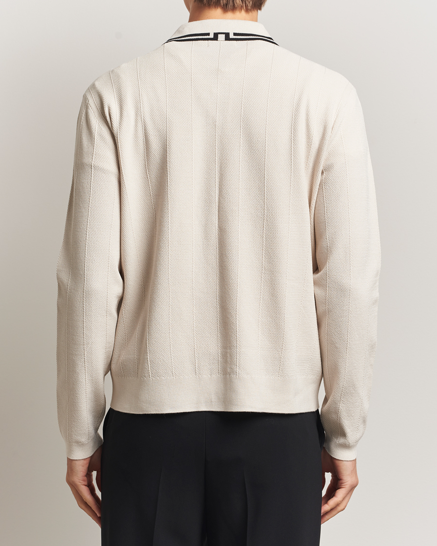 Herren | Pullover | J.Lindeberg | Willem Structured Cardigan Moonbeam