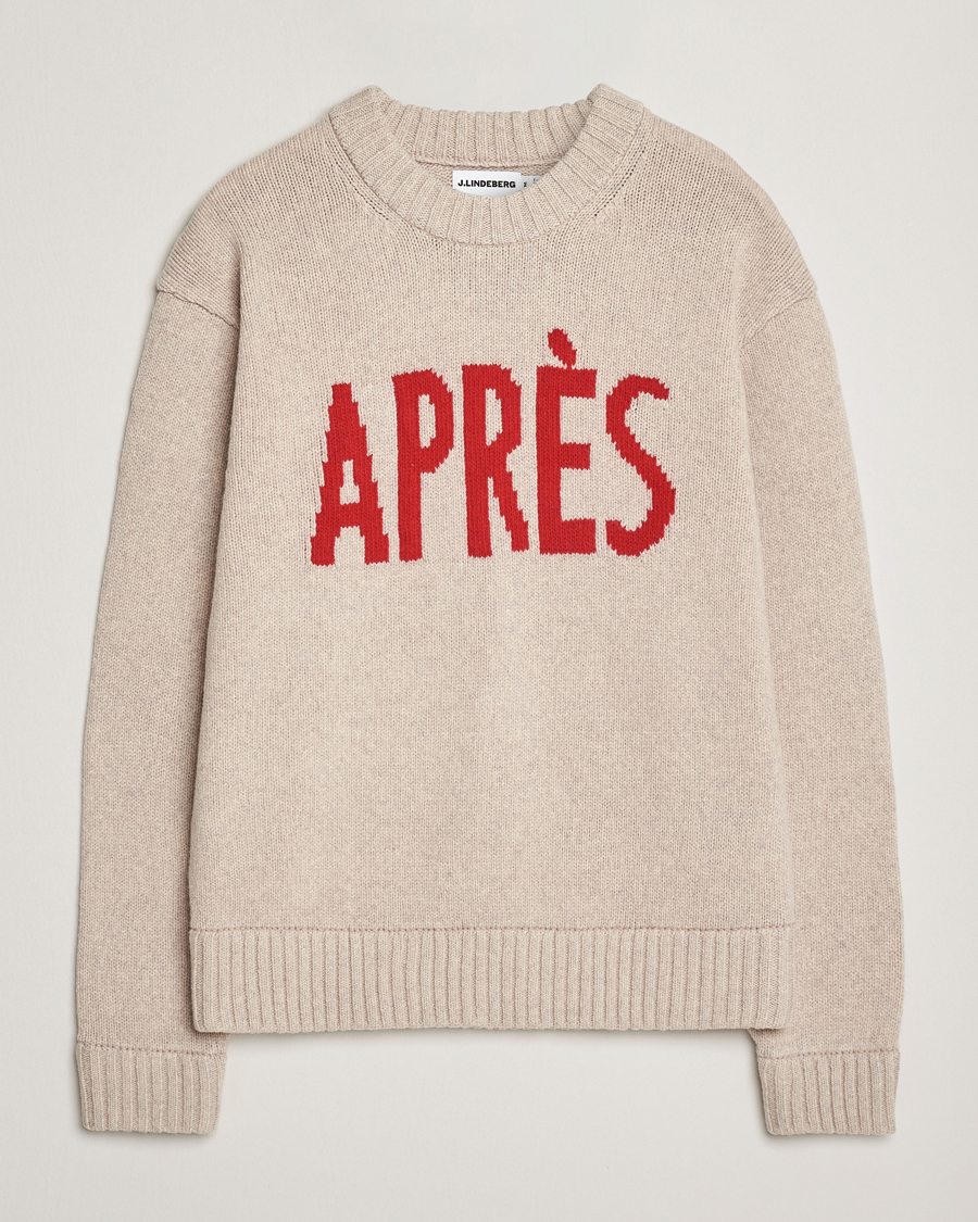 Herren | Pullover | J.Lindeberg | Fabian Graphic Knitted Sweater Moonbeam