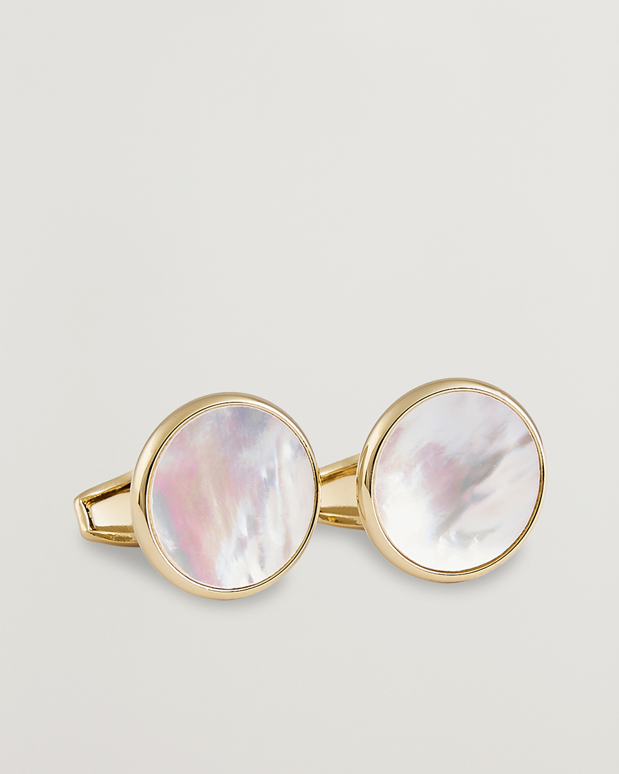 Herren | Manschettenknöpfe | Amanda Christensen | Cufflink & Shirt Studs Set Gold