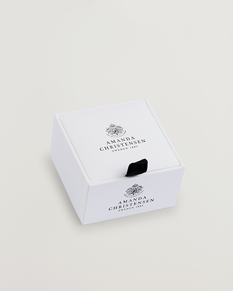 Herren | Manschettenknöpfe | Amanda Christensen | Classic Cufflink Silver/Black