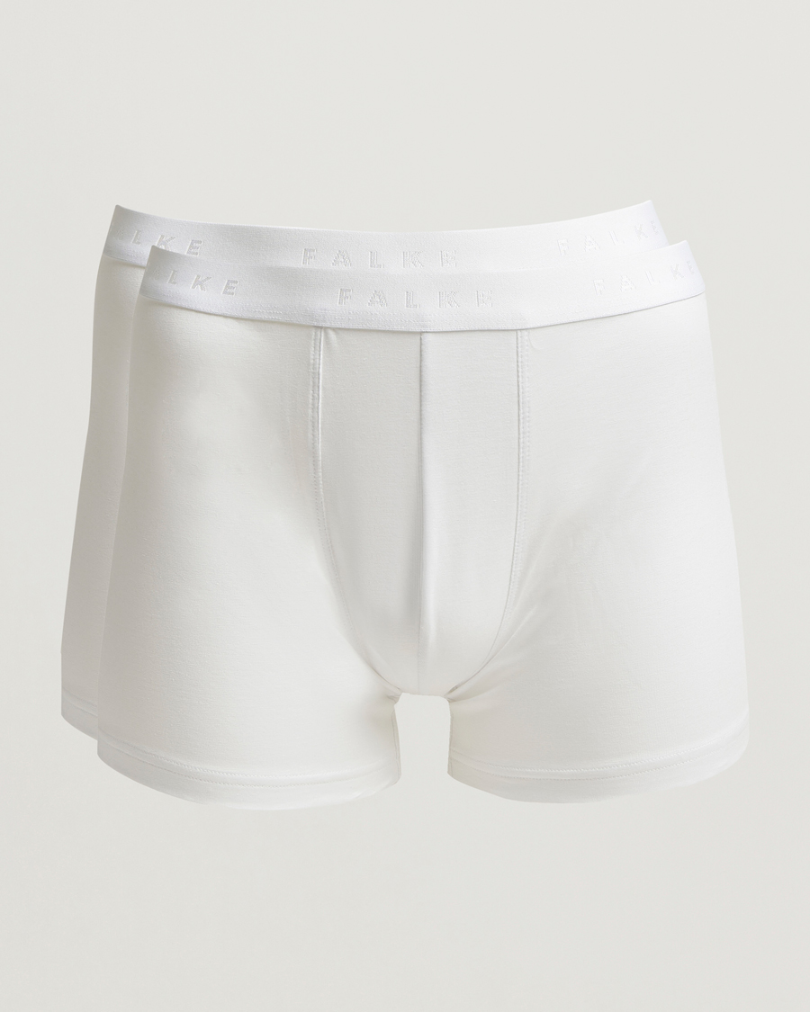 Herren | Unterwäsche | Falke | 2-Pack Cotton Boxer Briefs White