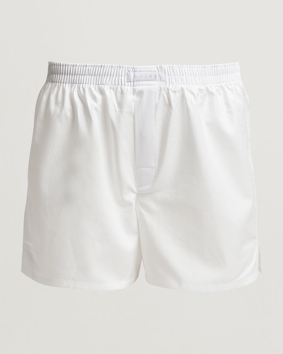 Herren | Unterwäsche | Falke | Cotton Woven Boxer Shorts White