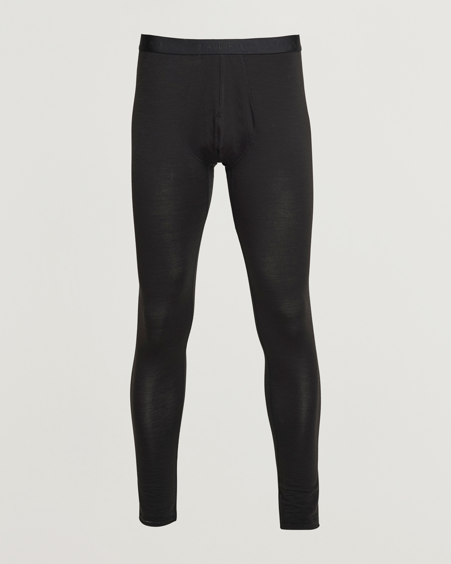 Herren | Unterwäsche | Falke | Clima Wool Long Tights Black