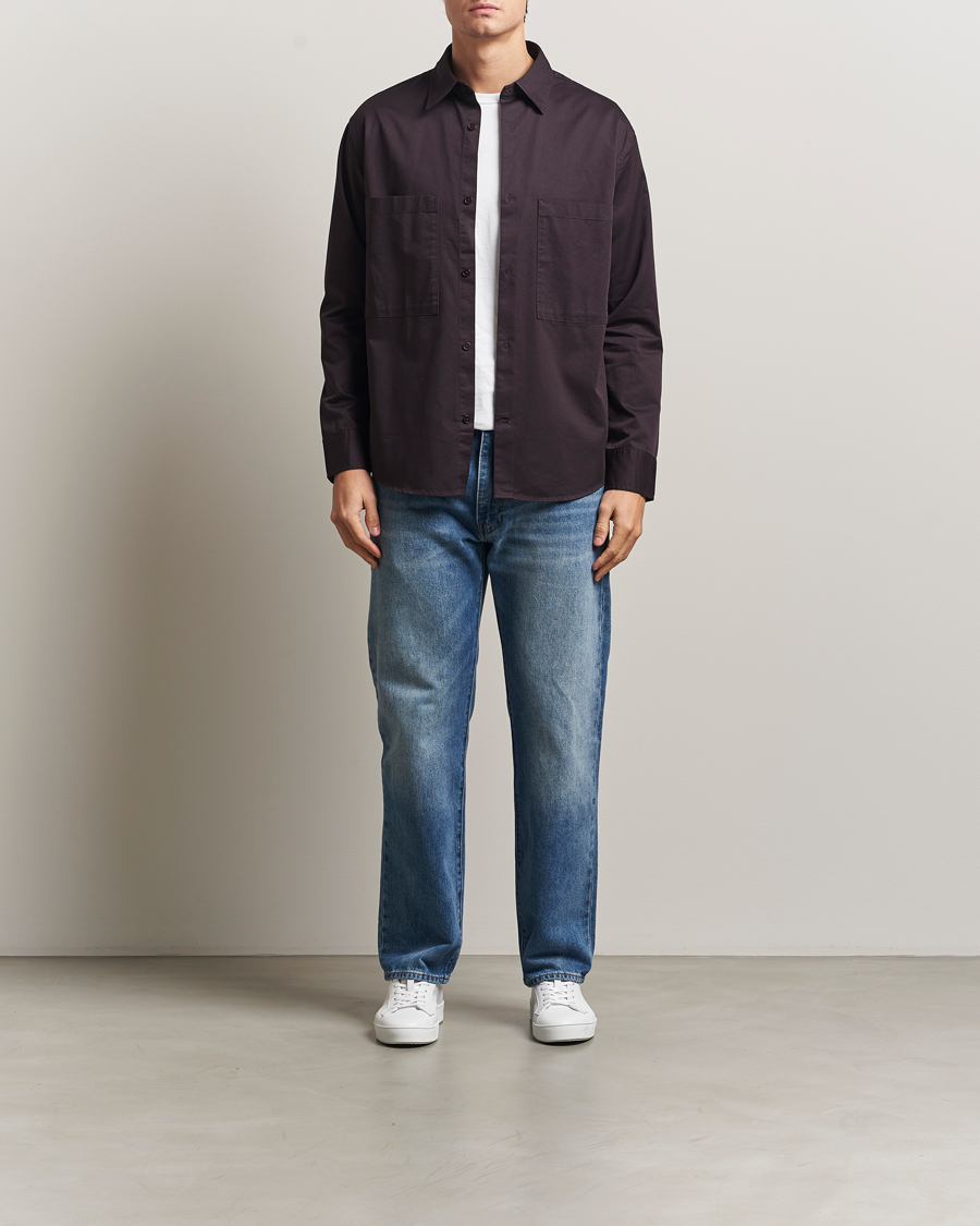 Herren | Hemden | NN07 | Freddy Tencel Workwear Shirt Dusky Port