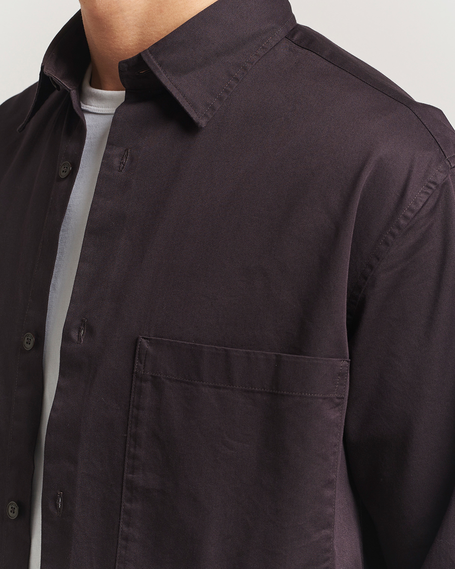 Herren | Hemden | NN07 | Freddy Tencel Workwear Shirt Dusky Port