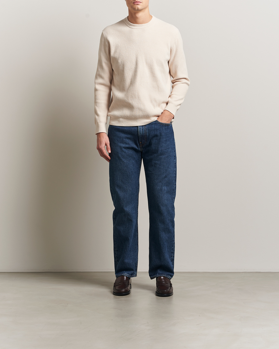 Herren | Pullover | NN07 | Danny Rib Knitted Crew Neck Ivory