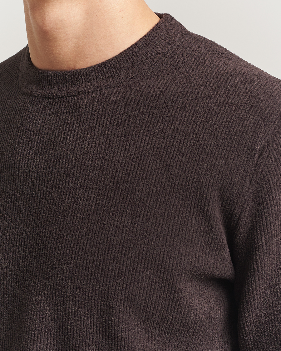 Herren | Pullover | NN07 | Danny Rib Knitted Crew Neck Dusky Port