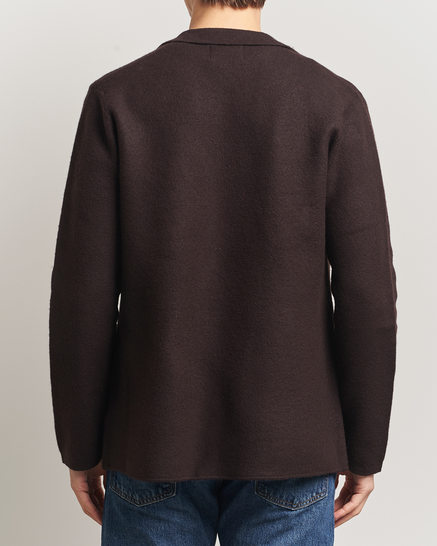 Herren | Sakkos | NN07 | Lucas Boiled Wool Blazer Dusky Port