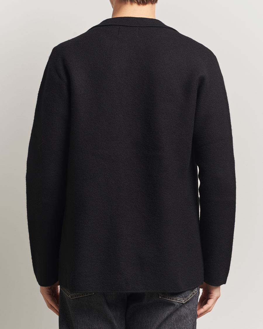 Herren | Sakkos | NN07 | Lucas Boiled Wool Blazer Black