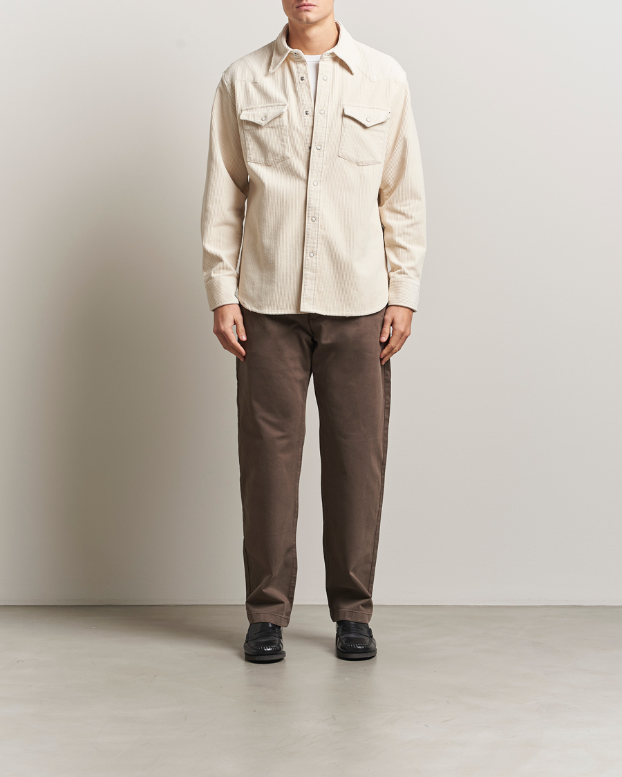 Herren | Hemden | NN07 | Ricky Corduroy Overshirt Ivory