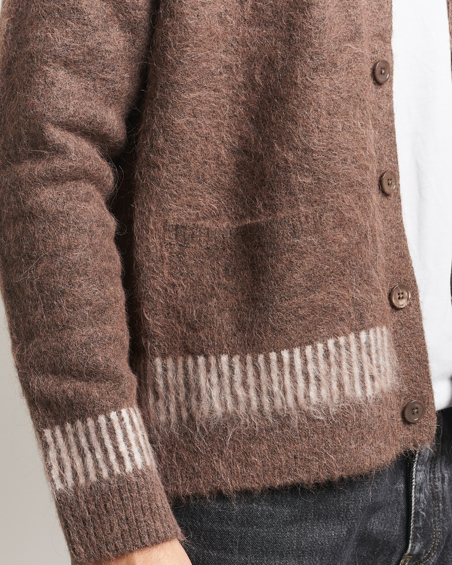 Herren | Pullover | NN07 | Russell Alpaca Knitted Cardigan Mable Husk