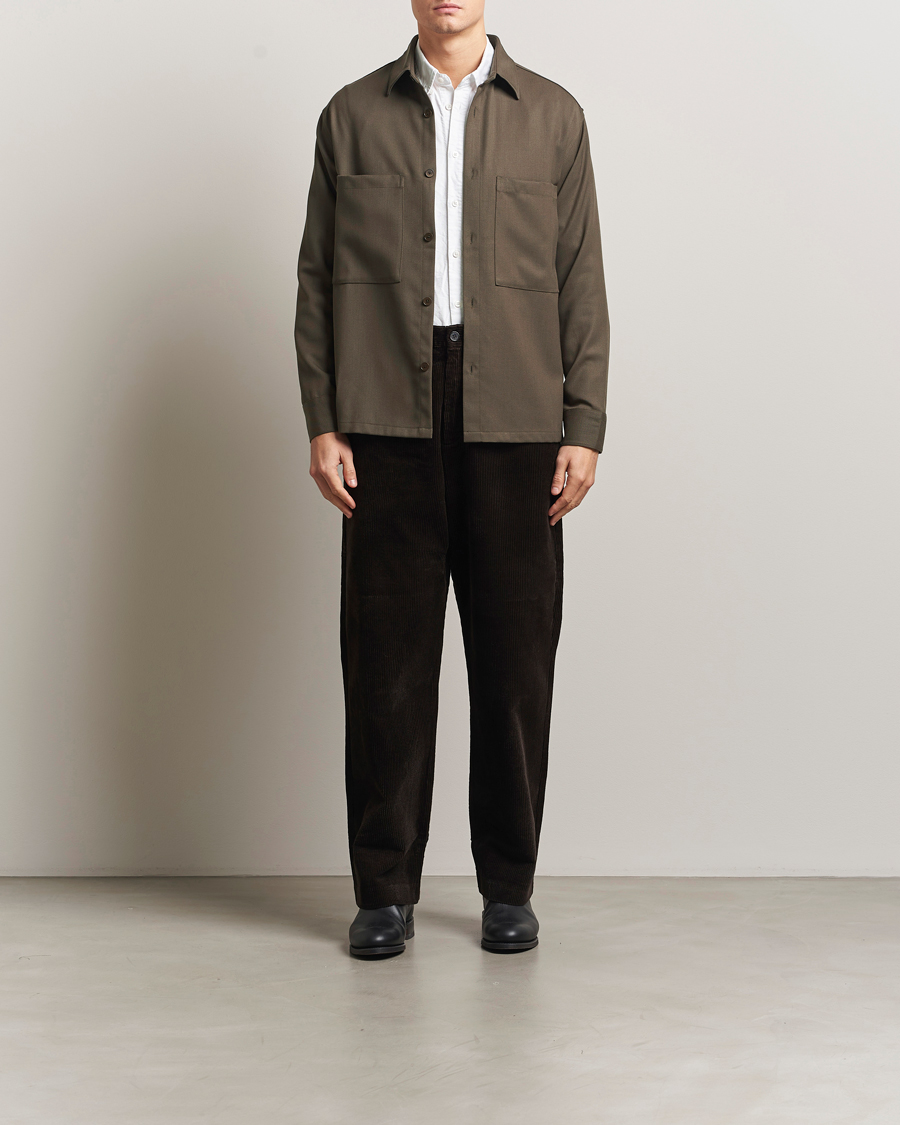 Herren | Hemden | NN07 | Freddy Wool/Tencel Overshirt Mable Husk