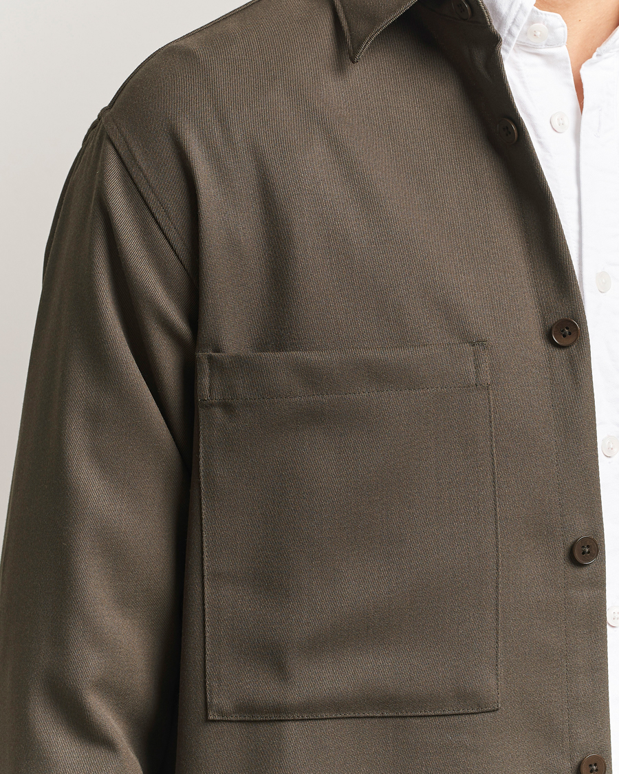 Herren | Hemden | NN07 | Freddy Wool/Tencel Overshirt Mable Husk