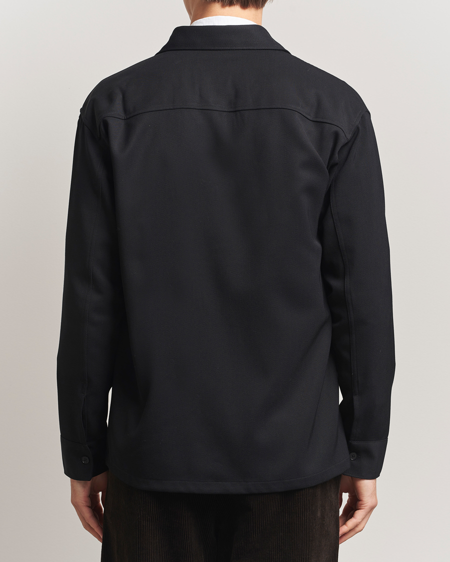 Herren | Hemden | NN07 | Freddy Wool/Tencel Overshirt Black