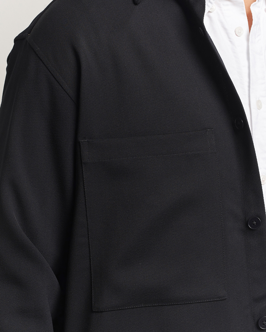 Herren | Hemden | NN07 | Freddy Wool/Tencel Overshirt Black