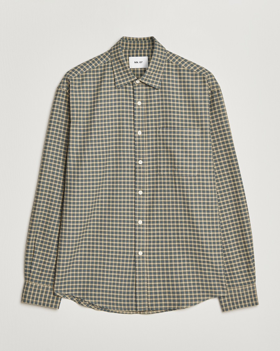 Herren |  | NN07 | Deon Flannel Checked Shirt Coral