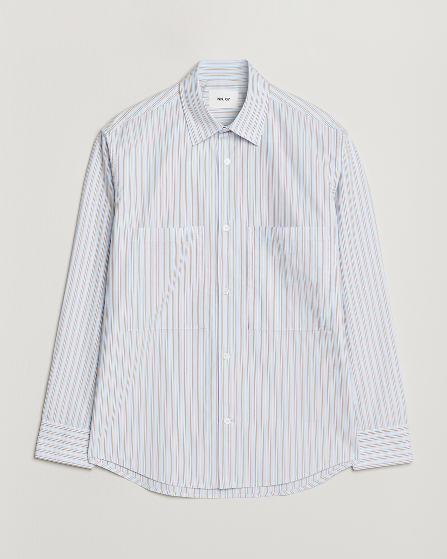 Herren | Hemden | NN07 | Freddy Striped Poplin Shirt Multi