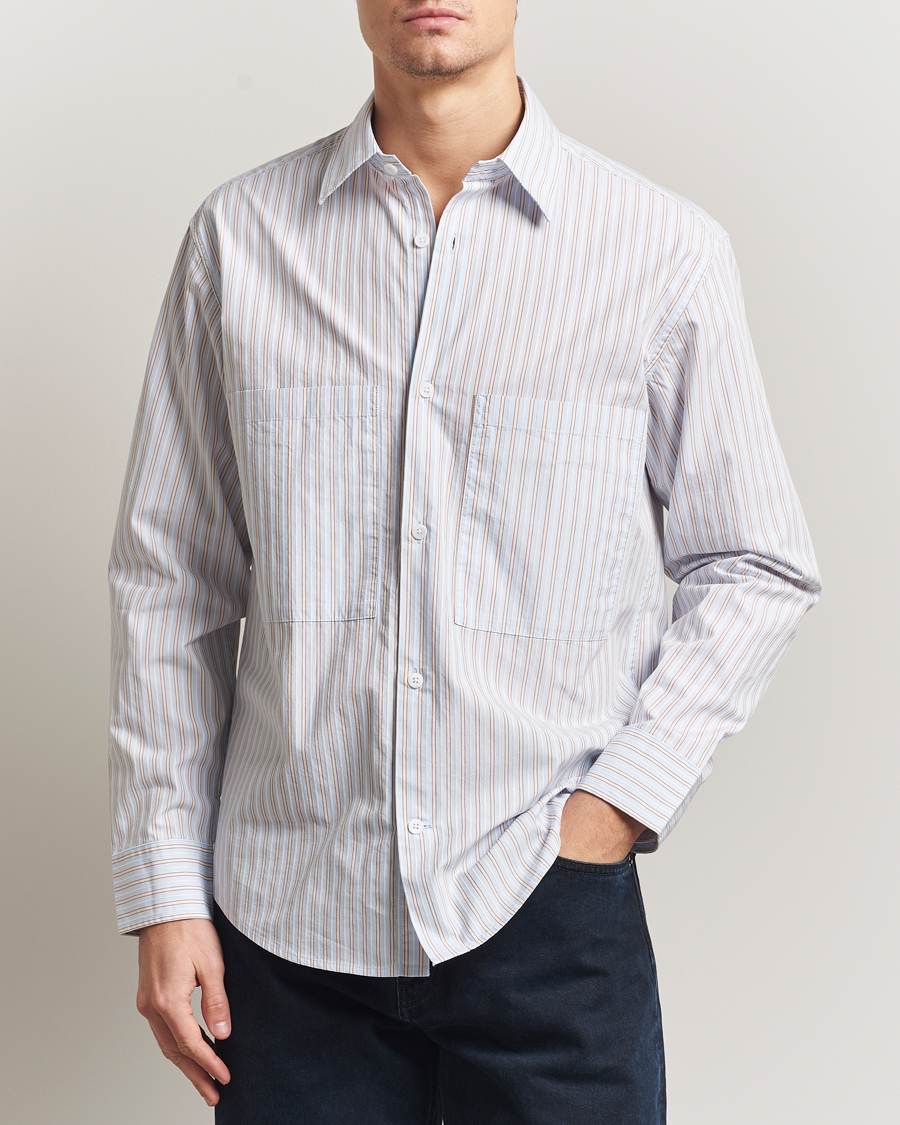 Herren | Hemden | NN07 | Freddy Striped Poplin Shirt Multi