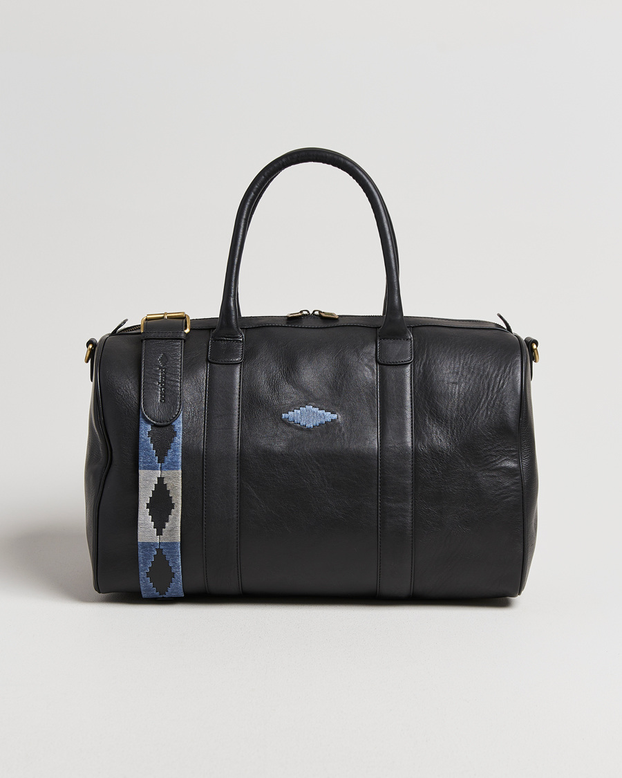 Herren | Taschen | Pampeano | Varon Small Leather Weekend Bag Black