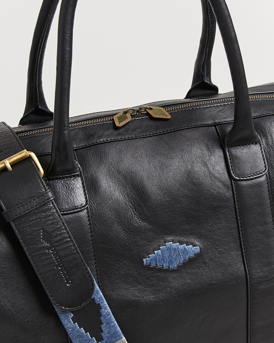 Herren | Pampeano Varon Small Leather Weekend Bag Black | Pampeano | Varon Small Leather Weekend Bag Black