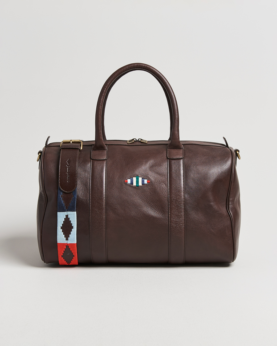 Herren | Taschen | Pampeano | Varon Small Leather Weekend Bag Brown