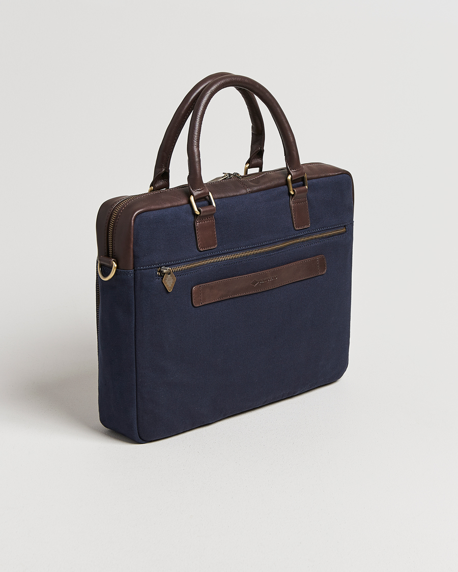 Herren | Pampeano Mensajero Canvas Briefcase Navy | Pampeano | Mensajero Canvas Briefcase Navy