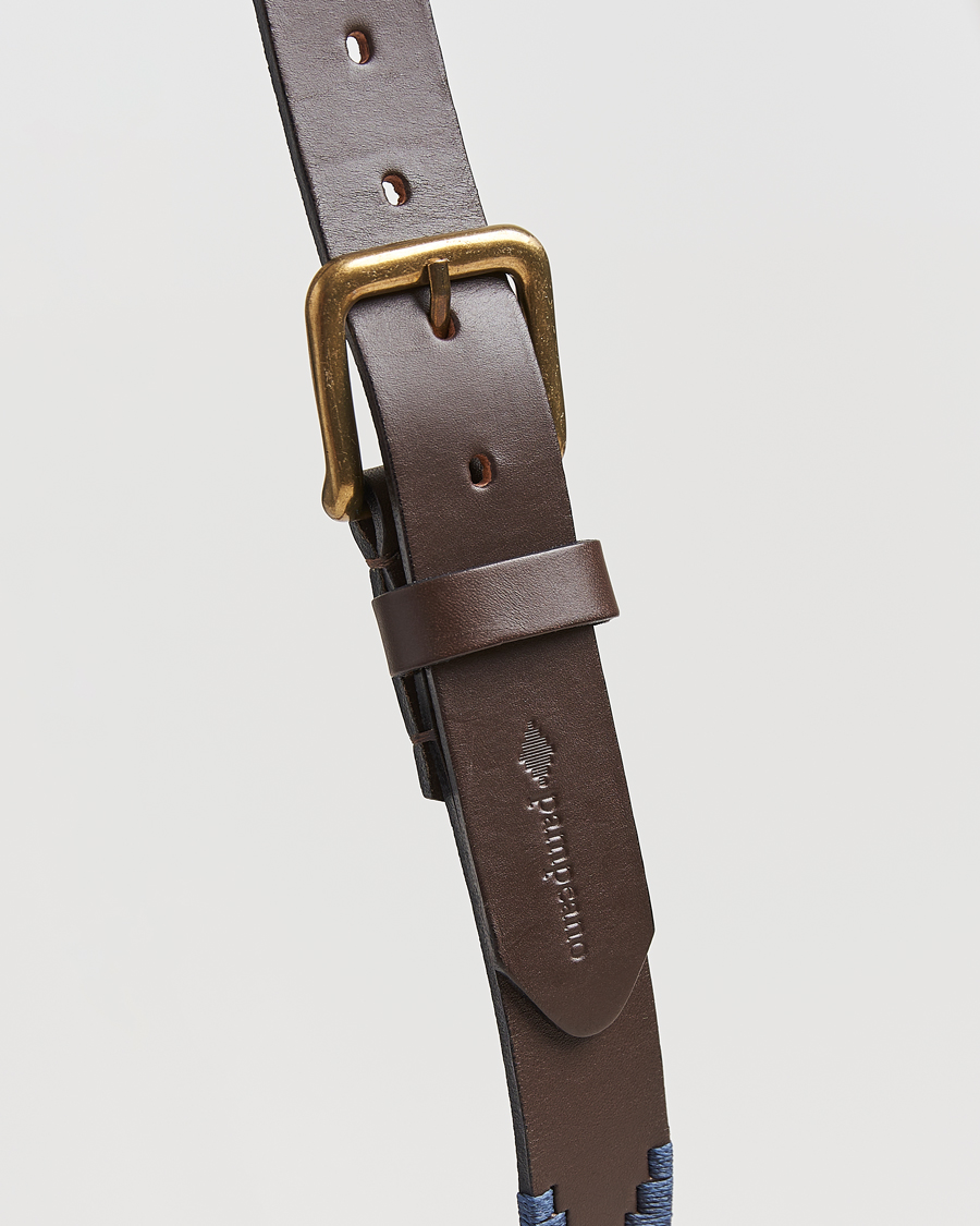 Herren | Gürtel | Pampeano | Aurora Hand Stitched Classic Leather Belt 3,5cm Orange