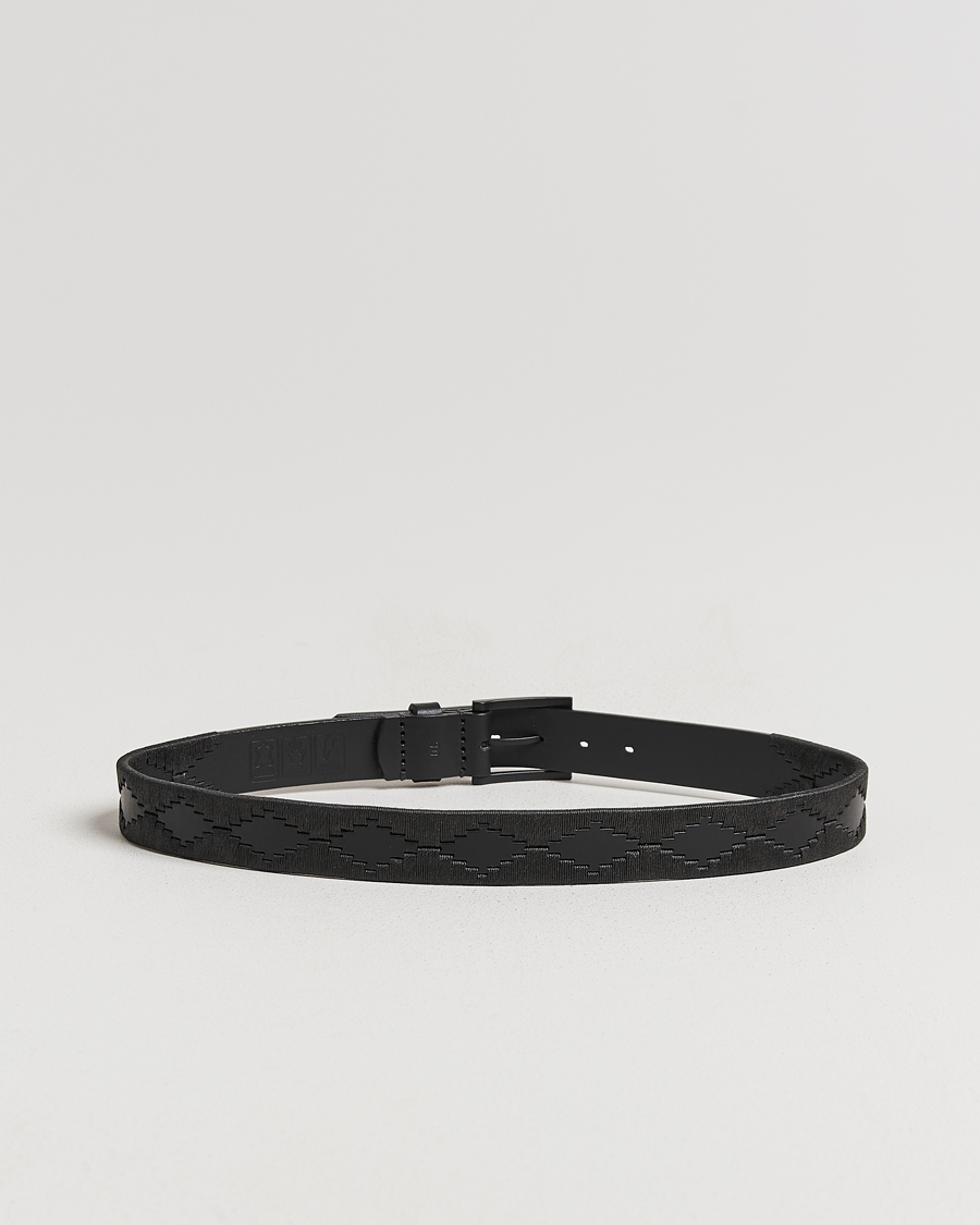 Herren | Pampeano Bordado Hand Stitched Classic Leather Belt 3,5cm Black | Pampeano | Bordado Hand Stitched Classic Leather Belt 3,5cm Black