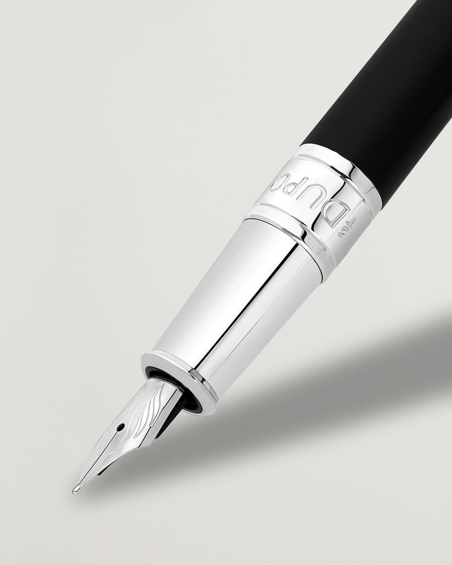 Herren | Stifte | S.T. Dupont | D-Initial Fountain Pen Duo Black/Chrome