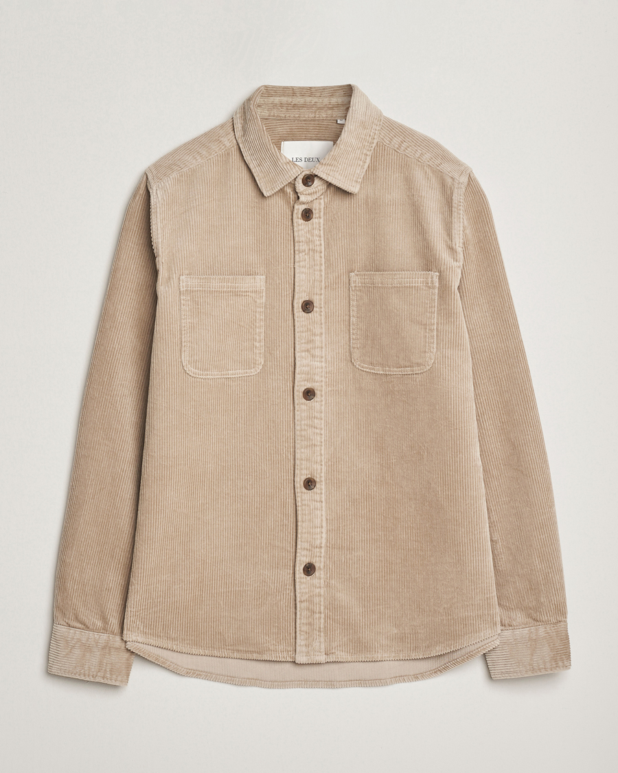 Herren | Hemden | LES DEUX | Kody Corduroy Overshirt Light Sand