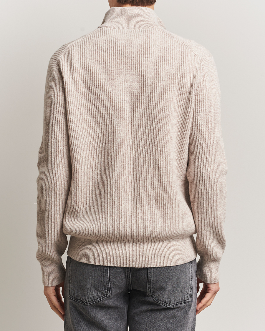 Herren | Pullover | LES DEUX | Eduard Half-Zip Knit Jumper Light Sand